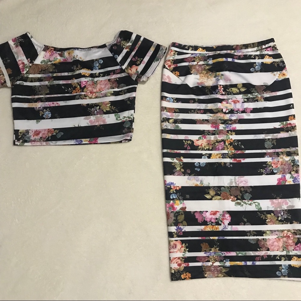 Two Piece Floral Set